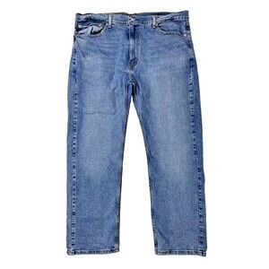 Levi's 505 Straight Leg Regular Fit Medium Wash Jeans Men's Size 40x30 (J3)